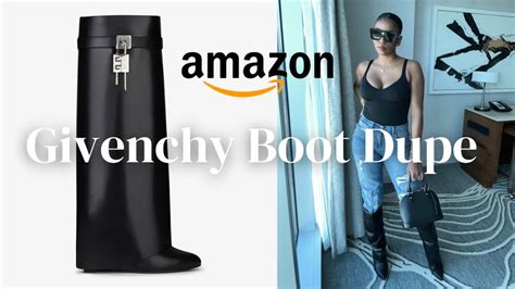 dupe givenchy shark boots|Givenchy lock boots.